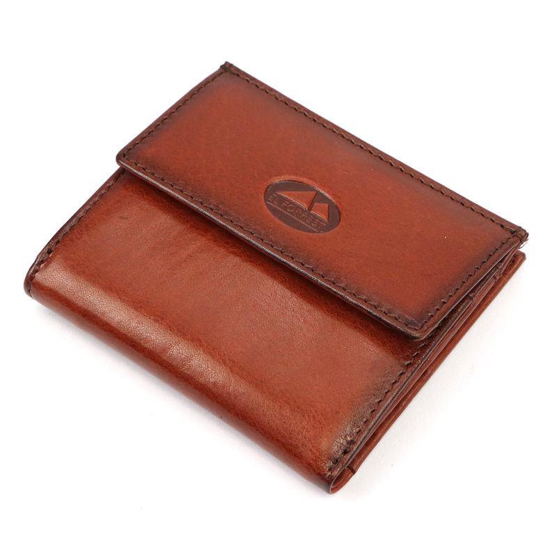 EL FORREST damska portmonetka skóra naturalna mały portfel system RFID