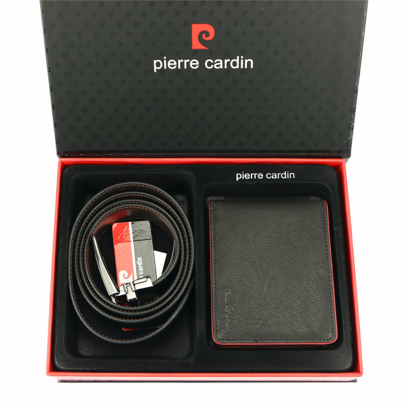 Meski zestaw prezentowy skóra naturalna Pierre Cardin ZG-78-BR
