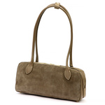 Damska mała zamszowa zgrabna torebka na ramię modna listonoszka Luka