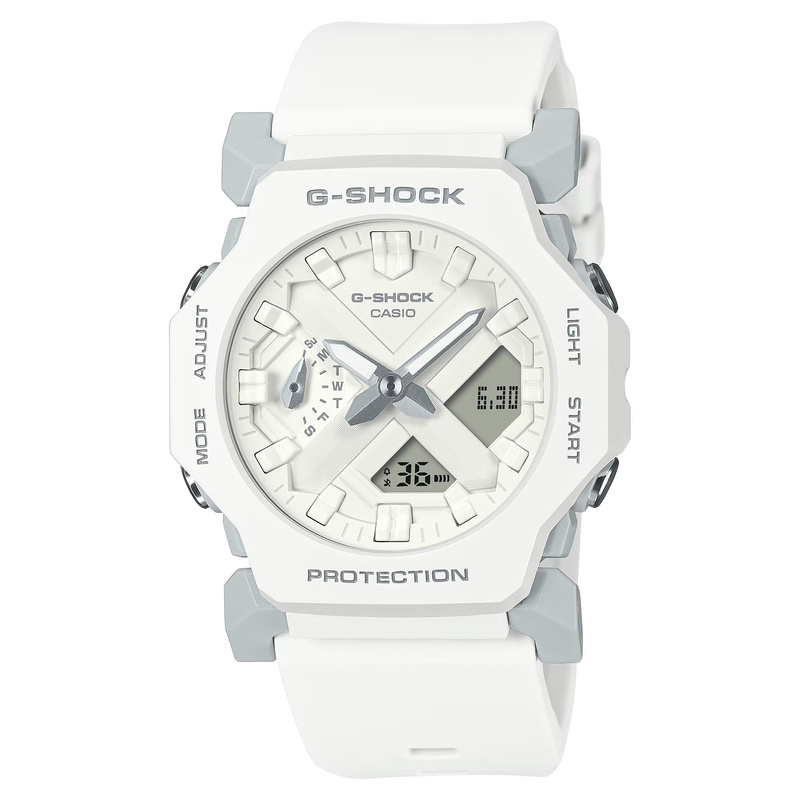 Zegarek CASIO GA-2300-7AER. Kwarcowy, Kolor biały. Kobieta.