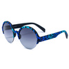 Okulary ITALIA INDEPENDENT 0907-ZEB-022. Okulary przeciwsłoneczne, Kolor niebieski. Kobieta.