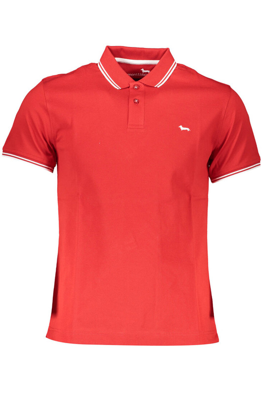 KOSZULKA POLO HARMONT & BLAINE Z KR�TKIM R�KAWEM M�SKA CZERWONA