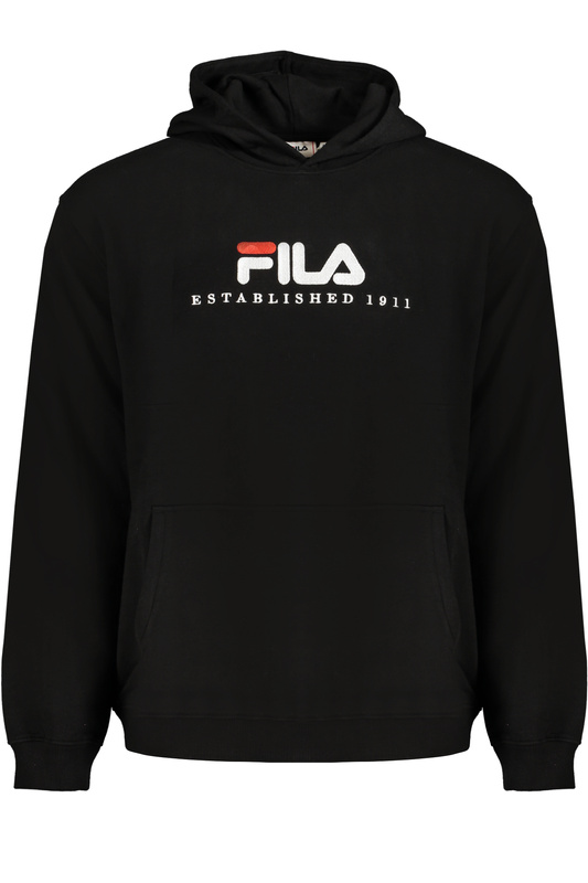 CZARNA BLUZA MĘSKA FILA BEZ ZAMKU