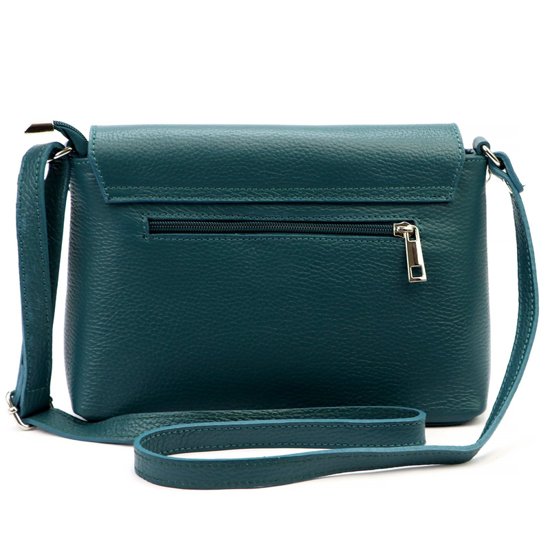 Luka Listonoszka damska skórzana torebka na ramię krótki łańcuszek klapa