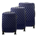 Pierre Cardin zestaw podróżny trzech walizek twarde ABS na kółkach