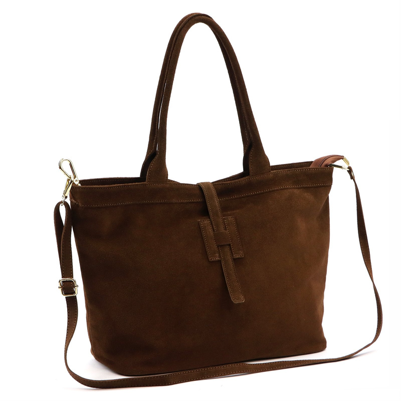 skóra zamsz Damski torebki skórzane Luka 25-007 2w1