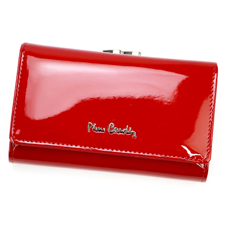 skóra naturalna + Damski portfel ze skóry ekologicznej Pierre Cardin 07 SHINY 108