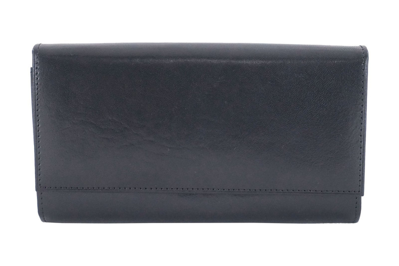 Damski portfel skórzany - Barberini's - Czarny