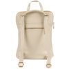 Skórzany plecak damski torba 2w1 elegancki A4 włoski pojemny ecru Vera Pelle S40