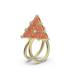 Biżuteria SWAROVSKI 5610826. Pierścionek, Kolor różowy. Kobieta.
