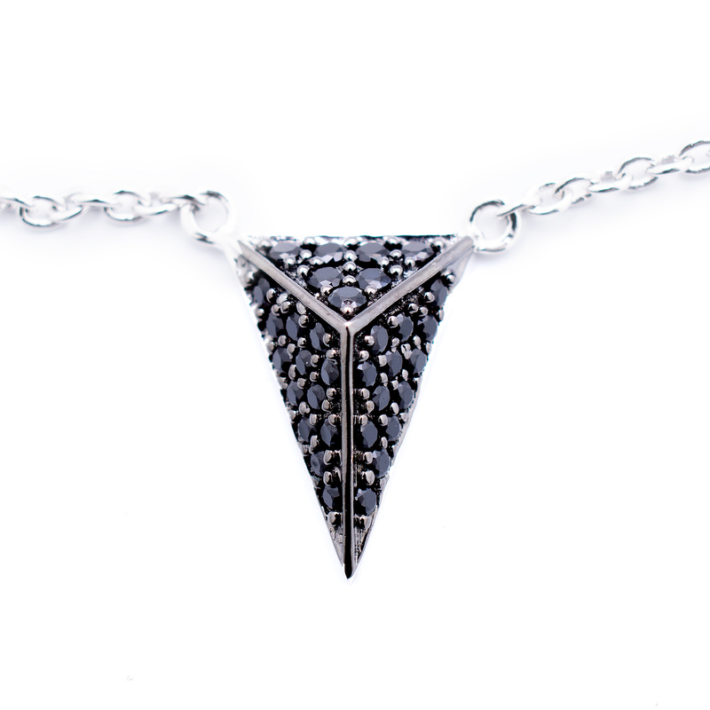 Biżuteria SIF JAKOBS C3307-BK. CHOKER, Kolor czarny. Kobieta.