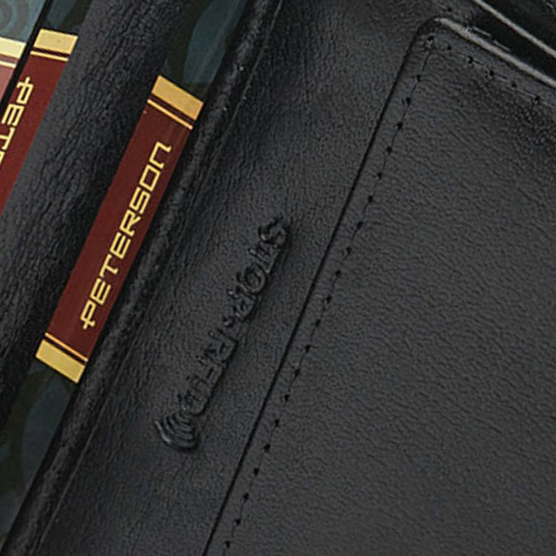 Skórzany męski portfel Peterson PTN 348 2-1-1