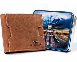 Skórzany męski portfel Peterson PTN N78 2-1-5