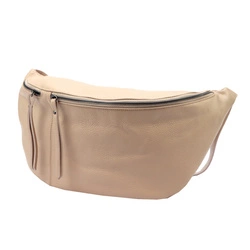 Luka listonoszka damska skóra naturalna saszetka przez ramię z kieszenią