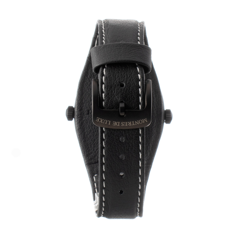 Zegarek MONTRES DE LUXE 09BK-3002. Kwarcowy, Kolor czarny. Unisex.