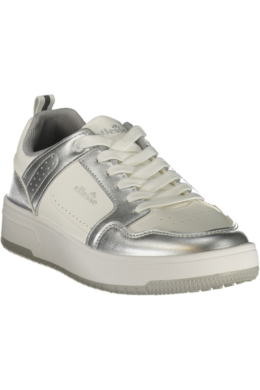 Białe sneakersy damskie Ellesse Sandy 003 – srebrne detale