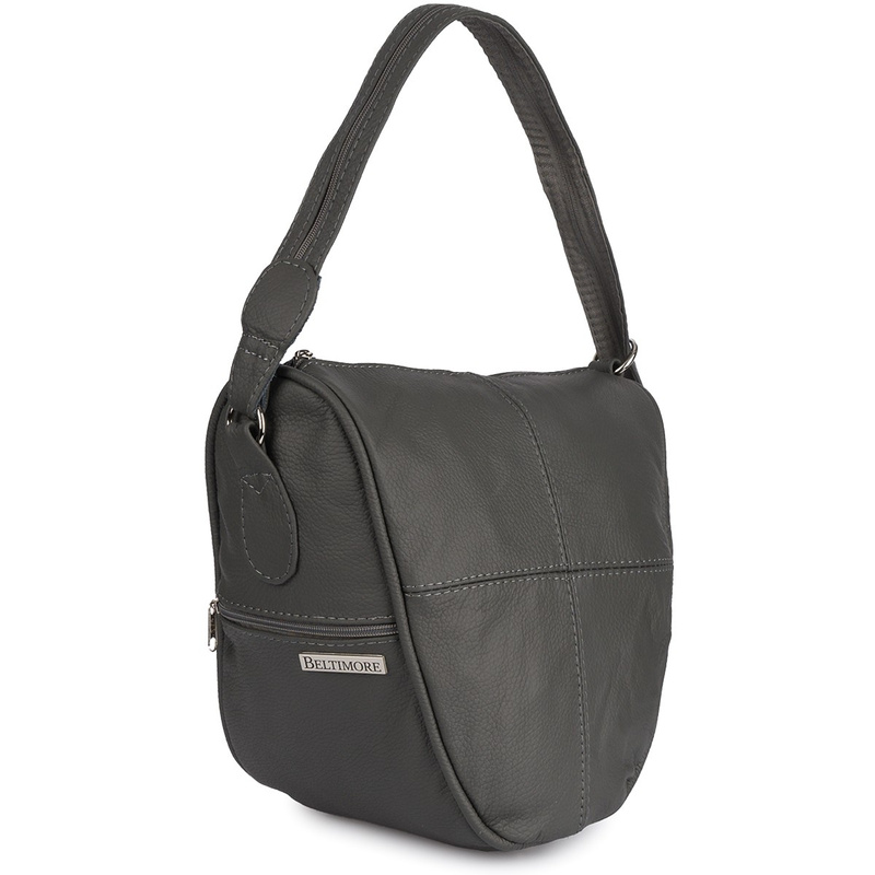 Szary Plecak damski skórzany torebka 2w1 Beltimore 019