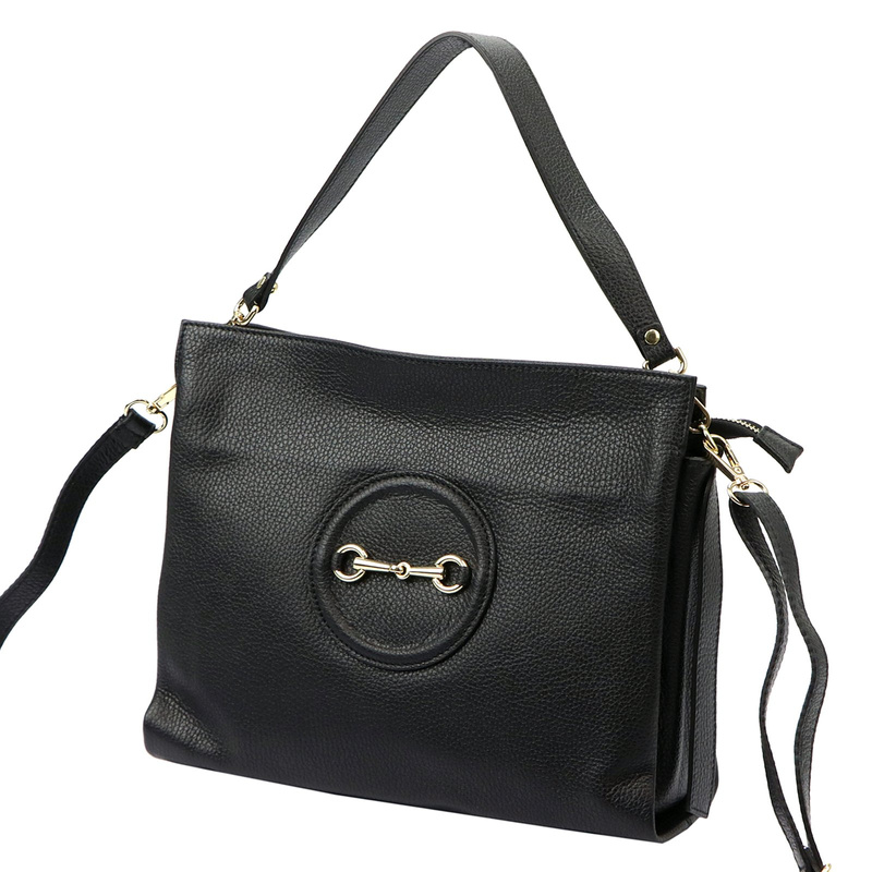 Luka damska torebka na ramię skóra naturalna listonoszka 2 komory organizer