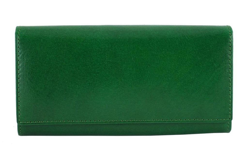 Skórzany portfel damski - Barberinis - Czerwony