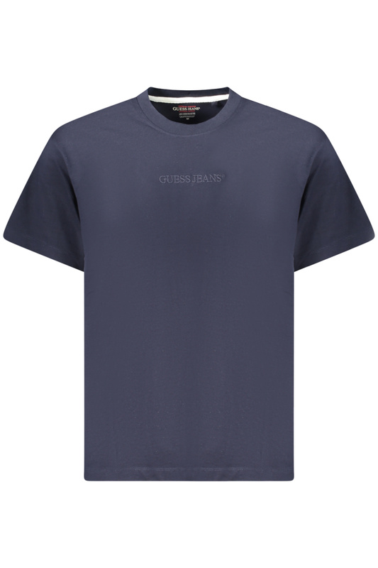 KOSZULKA Z KRÓTKIM RĘKAWEM GUESS JEANS MĘSKA NIEBIESKA