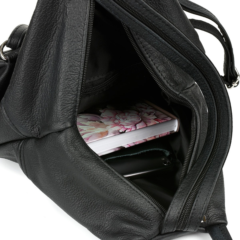 Plecak Damski Skórzany Trójkąt Pojemny Beltimore Q60