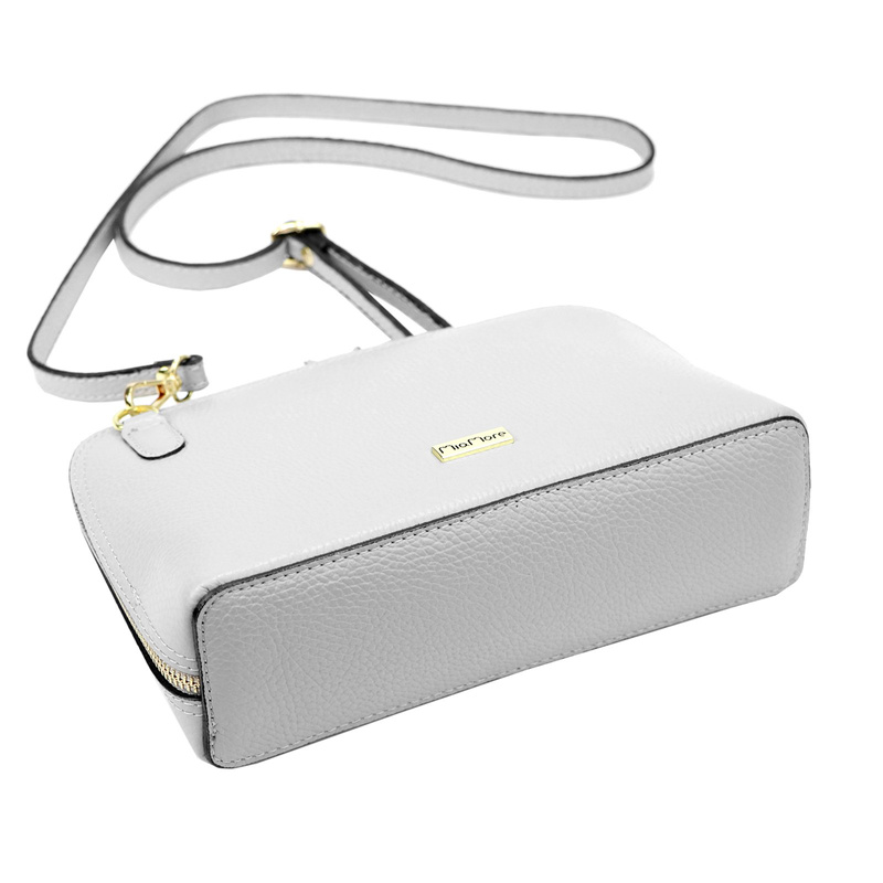 Kobieca zapinana skórzana listonoszka torebka przez ramię MiaMore