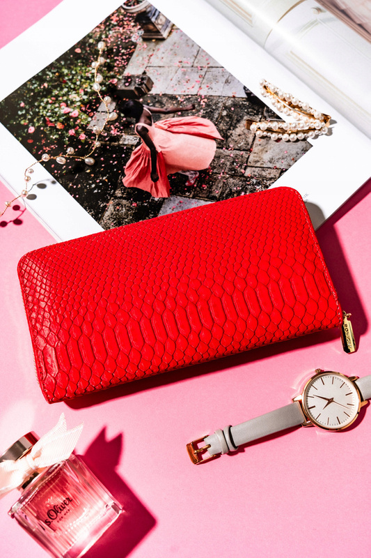 Duży Stylowy portfel damski na zamek od Rovicky