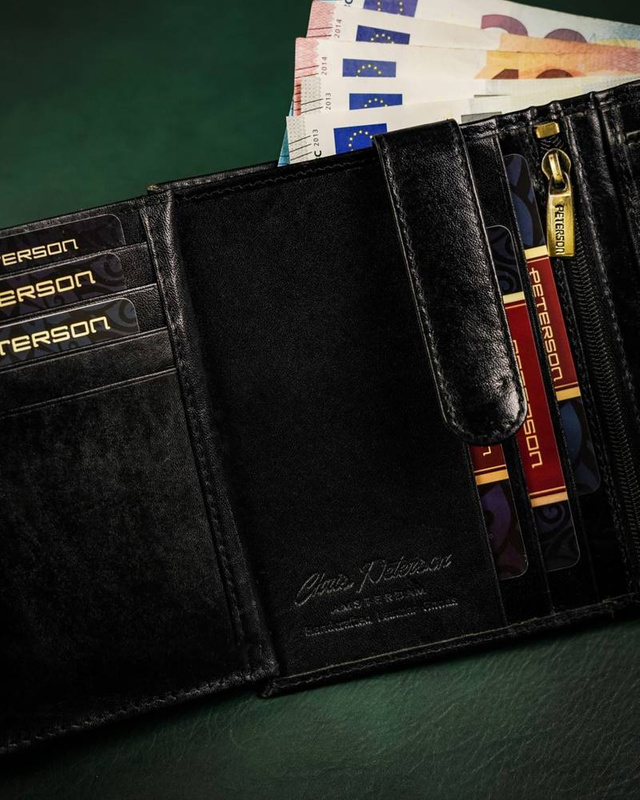 Skórzany męski portfel Peterson PTN N104-VT