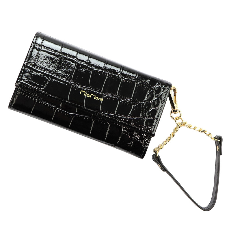 MiaMore Etui na telefon damskie wzór skóra krokodyla iPhone 11 case z klapą