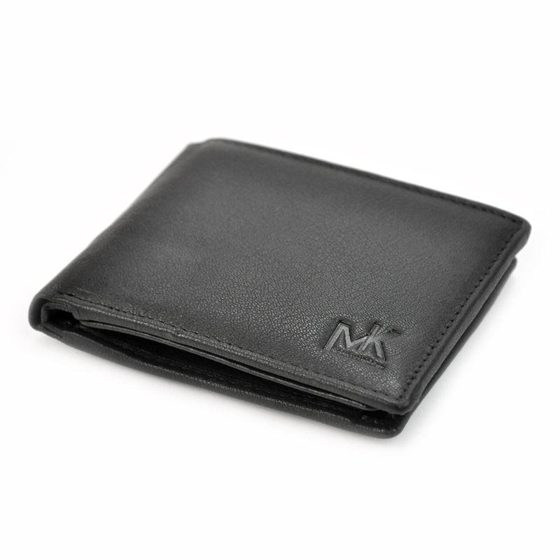 Funkcjonalny Skórzany męski portfel Money Kepper