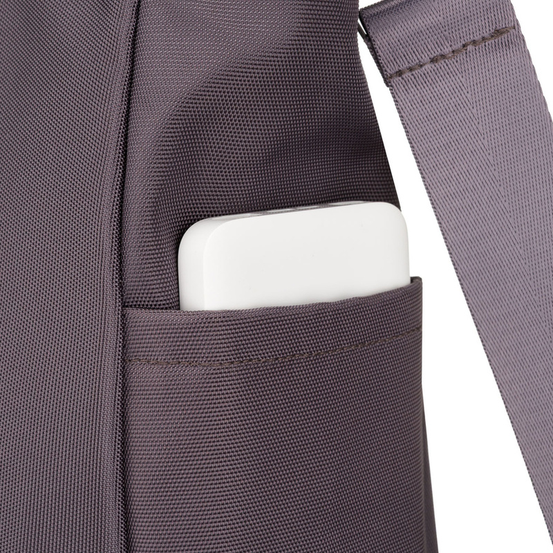 Pojemna torba damska w szarym kolorze z przegrodą na laptopa wykonana z poliestru - Peterson