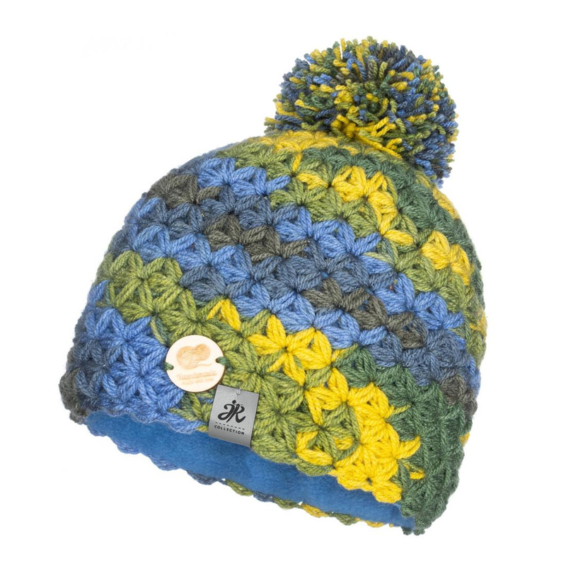 Ciepła czapka zimowa z pomponem Handmade