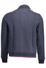 NIEBIESKA BLUZA MĘSKA Z ZAMKIEM HARMONT & BLAINE