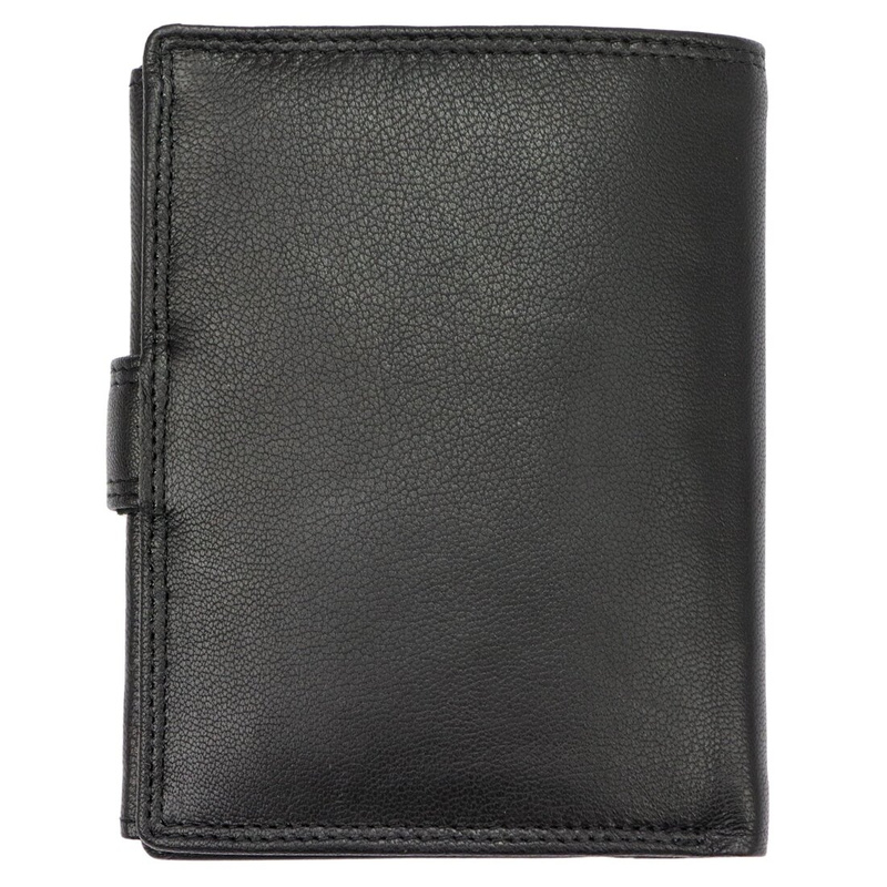 Money Kepper portfel pionowy męski skóra naturalna męski wzór system RFID