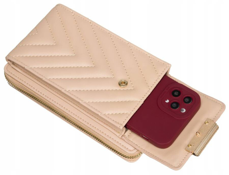 Damski portfel z paskiem etui na telefon Cavaldi
