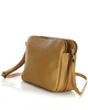 Torebka skórzana crossbody listonoszka dwie komory - MARCO MAZZINI brąz camel