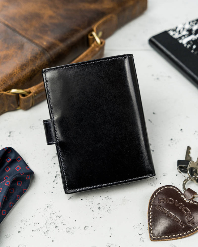 Skórzany męski portfel Rovicky N62L-RVTP RFID