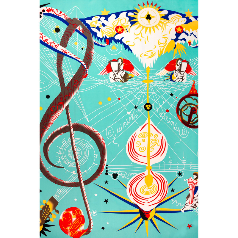 Apaszka Satin Universe