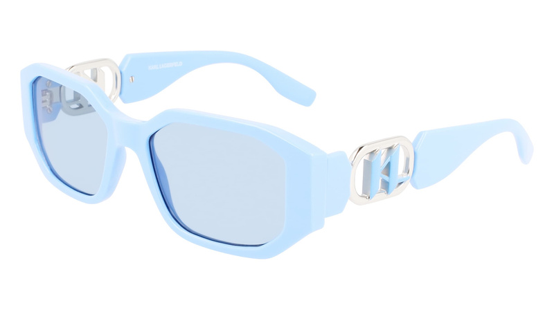 Okulary KARL LAGERFELD KL6085S-450. Okulary przeciwsłoneczne, Kolor niebieski. Kobieta.