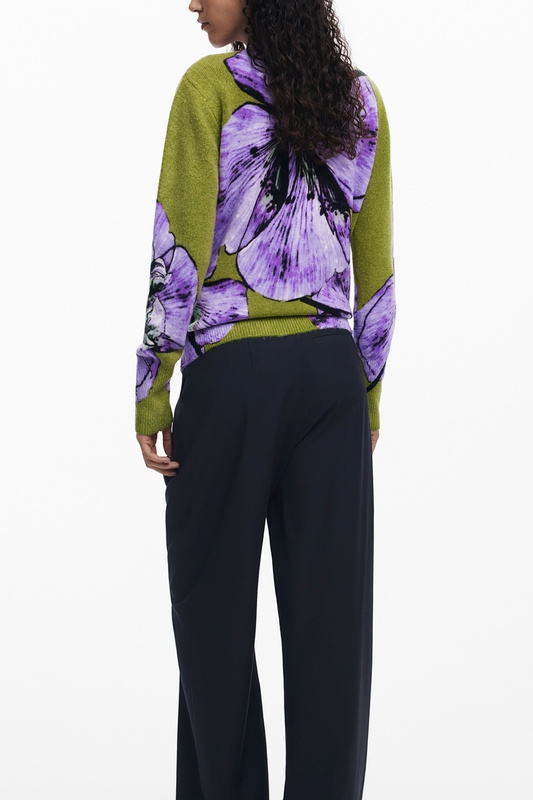 DAMSKI SWETER FIOLETOWY DESIGUAL