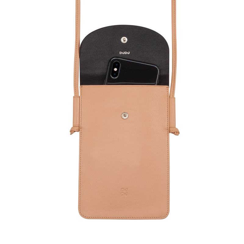 Skórzane etui na telefon mała listonoszka od DUDU