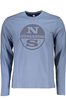 NIEBIESKI T-SHIRT MĘSKI Z DŁUGIM RĘKAWEM NORTH SAILS