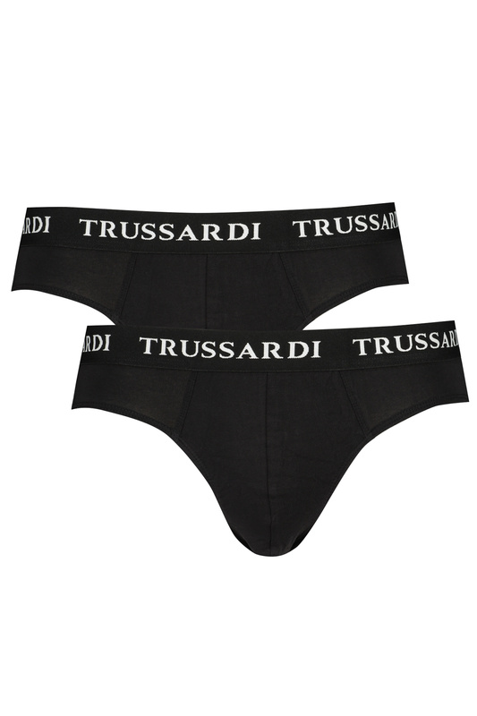 TRUSSARDI MĘSKIE CZARNE SLIPSY
