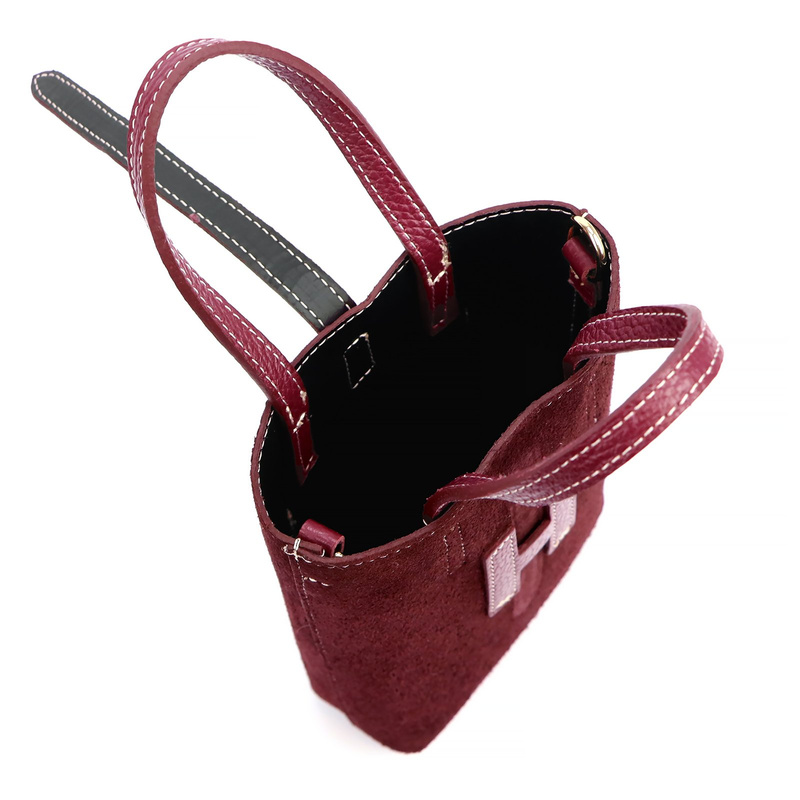 Luka damska skórzana listonoszka torebka do ręki Mała zgrabna i stylowa