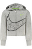 Bluza Nike z zamkiem błyskawicznym dla dziewcząt, szara