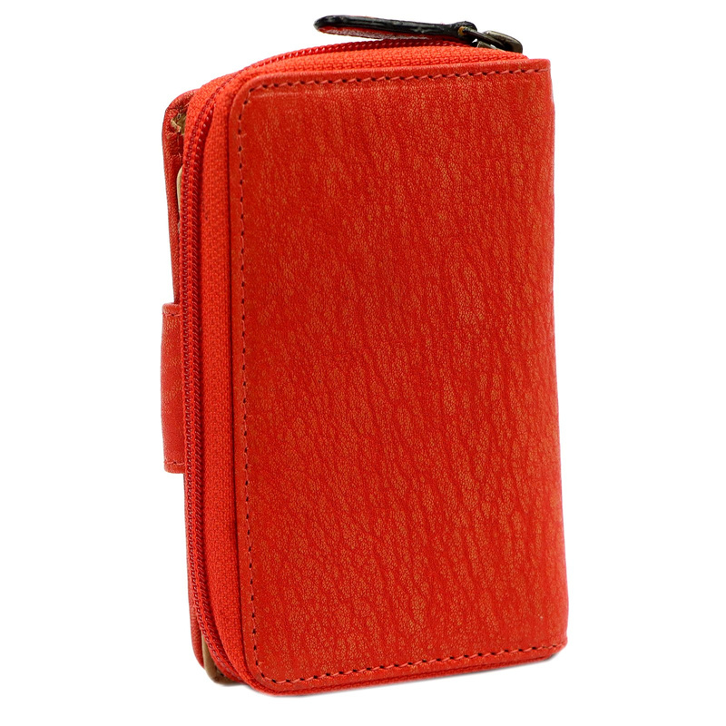 Mato Grosso pionowy duży damski portfel skóra naturalna portmonetka RFID