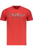 KOSZULKA CAVALLI CLASS Z KRÓTKIM RĘKAWEM MĘSKA CZERWONA