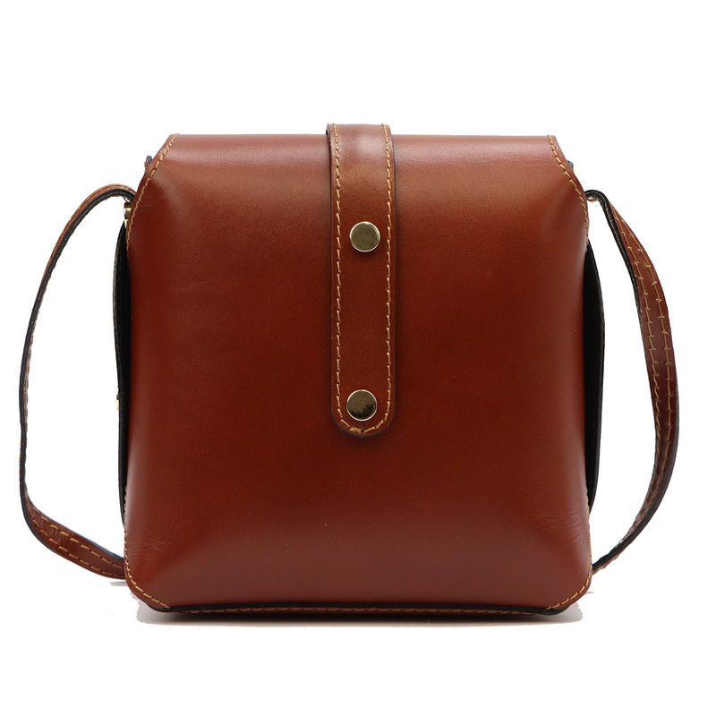 Gregorio damska listonoszka skora naturalna torebka z klapą na ramię