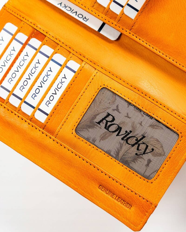 Skórzany damski portfel Rovicky R-861-DDW