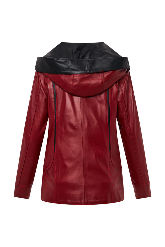 Bukowski Kurtka skórzana damska zapinana na zamek ramoneska